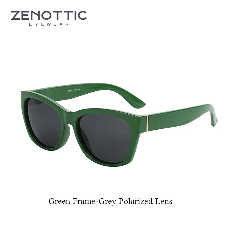 ZENOTTIC Cat Eye Sunglasses Women Polarized - Vintage Square Shades UV Protection Retro Oversized Sun Glasses for Driving