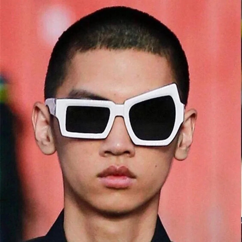 Eyebrow Sunglasses Women Men polygon Vintage Brand Designer Square Sun Glasses For Women Shades Female Eyewear Unisex Glasses