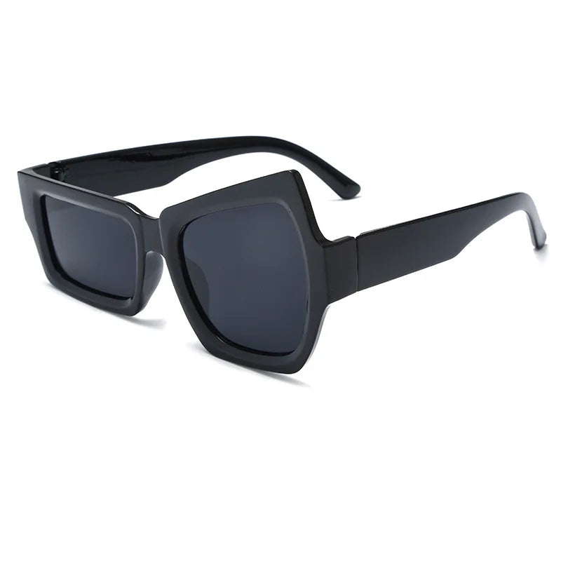 Eyebrow Sunglasses Women Men polygon Vintage Brand Designer Square Sun Glasses For Women Shades Female Eyewear Unisex Glasses