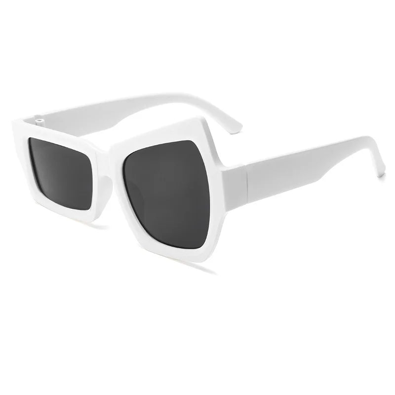 Eyebrow Sunglasses Women Men polygon Vintage Brand Designer Square Sun Glasses For Women Shades Female Eyewear Unisex Glasses